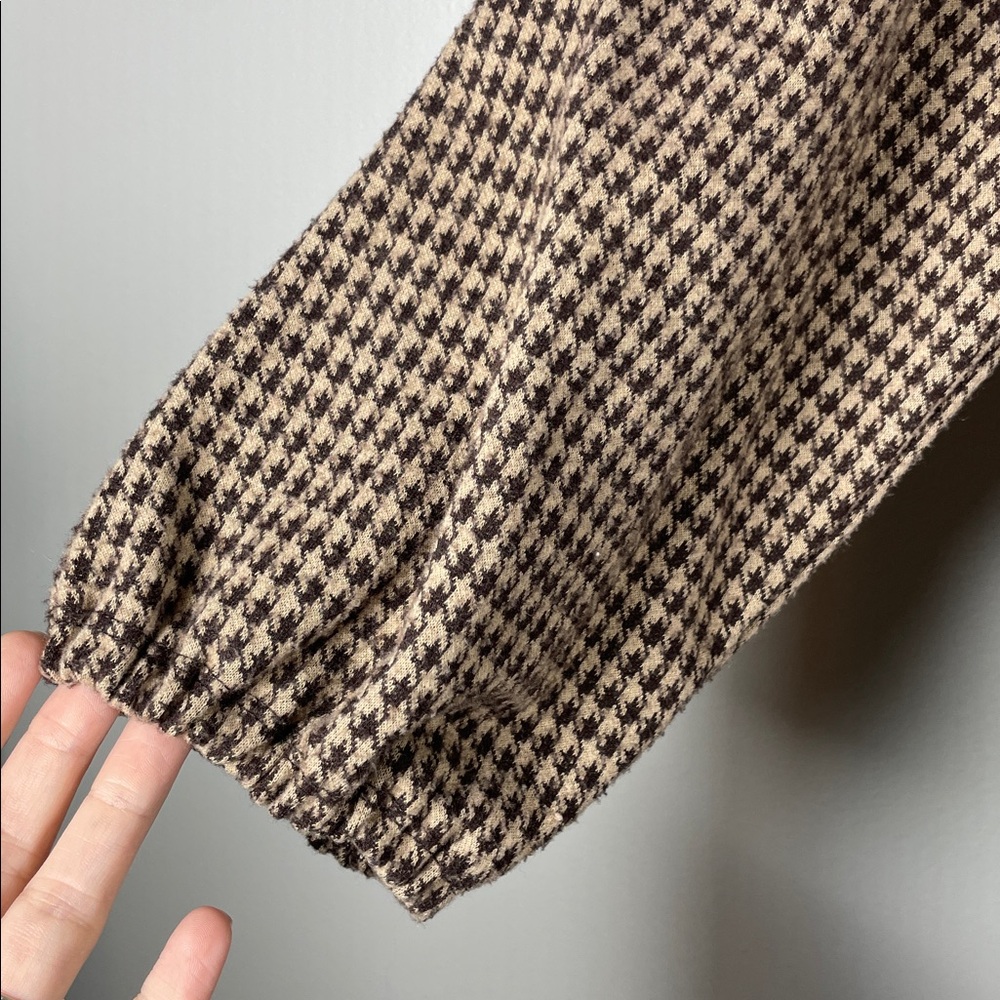 Max Studio Brown Houndstooth Patterned Dress - image 4